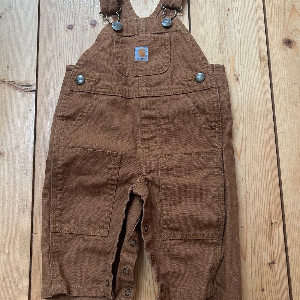 Baby Tan Carhartt Overalls (sz 3 month)
